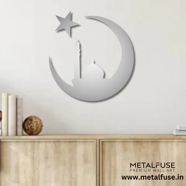 Metal_Wall_Art_for_Home_Decoration__|_Moon_&_Star_Mosque__|_Silver