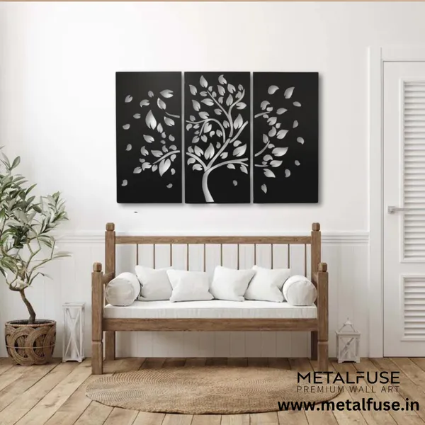 Metal_Wall_Art_for_Home_Decoration__|_Tree_(3_Piece)_|_Black