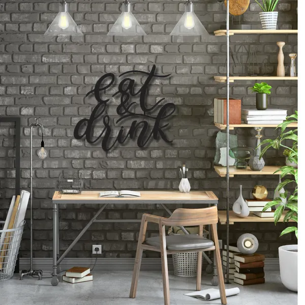Metal_Wall_Art_for_Home_Decoration__|_Eat_&_Drink__|_Black