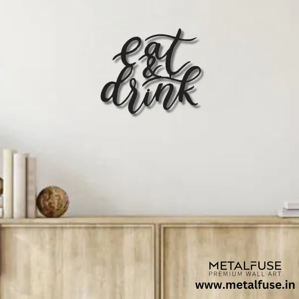 Metal_Wall_Art_for_Home_Decoration__|_Eat_&_Drink__|_Black