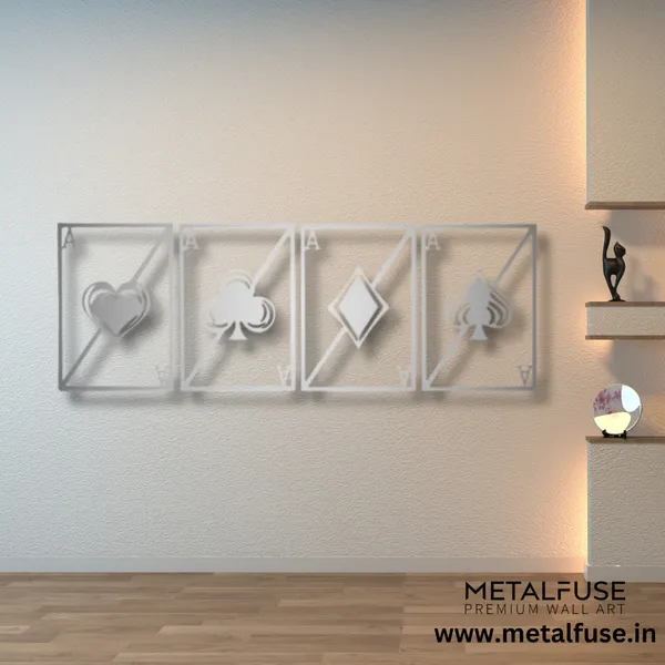 Metal_Wall_Art_for_Home_Decoration__|_Quad_Aces__|_Silver
