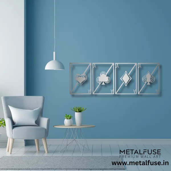 Metal_Wall_Art_for_Home_Decoration__|_Quad_Aces__|_Silver