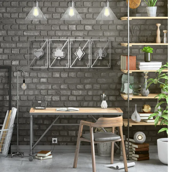 Metal_Wall_Art_for_Home_Decoration__|_Quad_Aces__|_Silver
