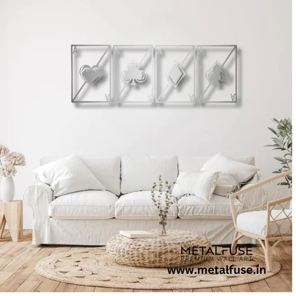 Metal_Wall_Art_for_Home_Decoration__|_Quad_Aces__|_Silver