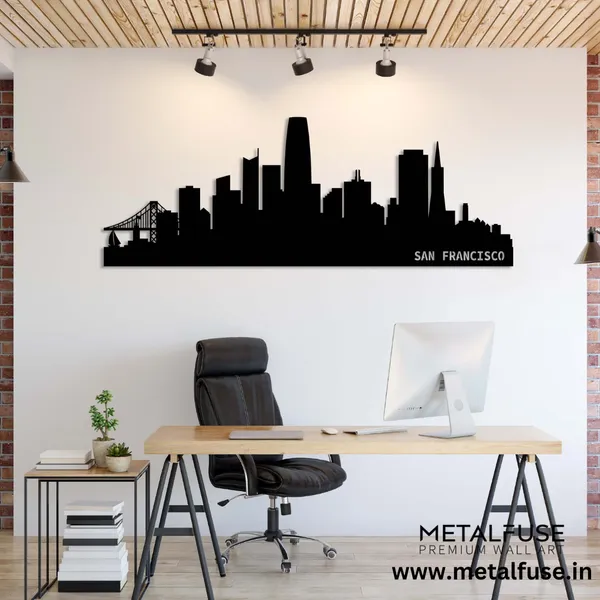Metal_Wall_Art_for_Home_Decoration__|_San_Francisco_Skyline__|_Black