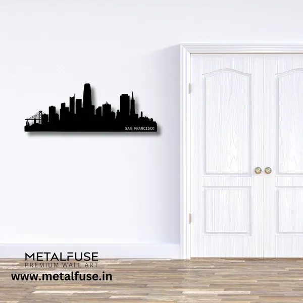 Metal_Wall_Art_for_Home_Decoration__|_San_Francisco_Skyline__|_Black