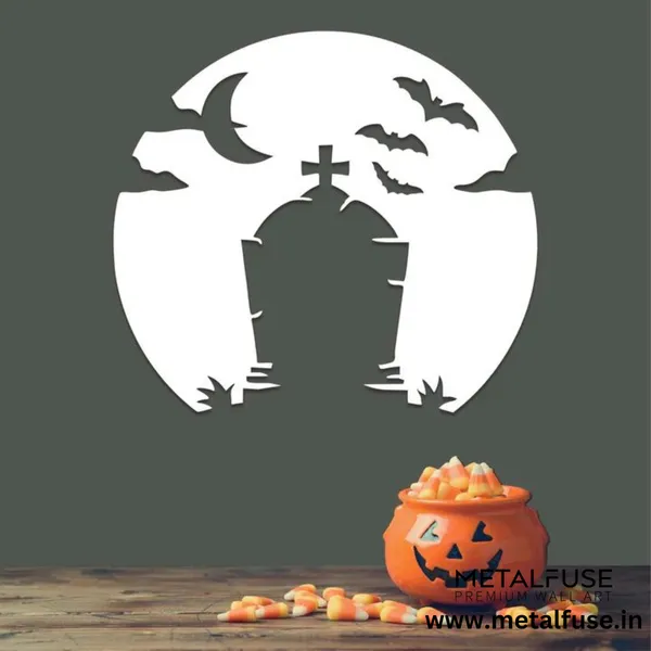Metal_Wall_Art_for_Home_Decoration__|_Spooky_Tombstone__|_White