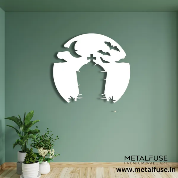 Metal_Wall_Art_for_Home_Decoration__|_Spooky_Tombstone__|_White