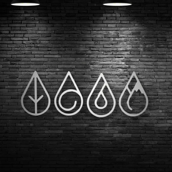 Metal_Wall_Art_for_Home_Decoration__|_Four_Elements_Drops_|_Silver