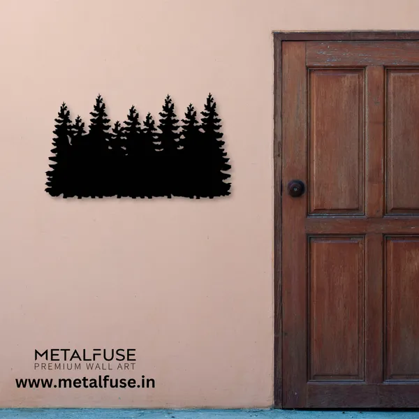 Metal_Wall_Art_for_Home_Decoration__|_Pine_Trees_Metal-_Wall_Art_|_Black