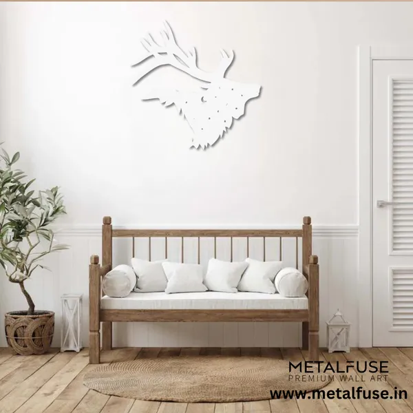 Metal_Wall_Art_for_Home_Decoration__|_Bull_Elk__|_White