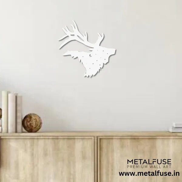 Metal_Wall_Art_for_Home_Decoration__|_Bull_Elk__|_White