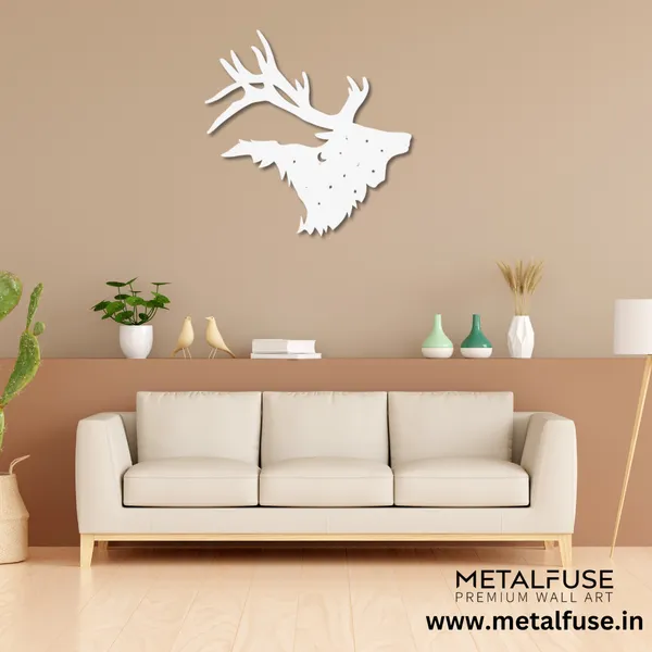 Metal_Wall_Art_for_Home_Decoration__|_Bull_Elk__|_White