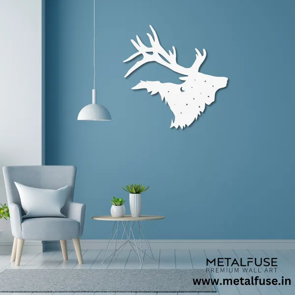 Metal_Wall_Art_for_Home_Decoration__|_Bull_Elk__|_White