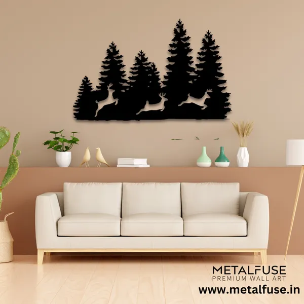 Metal_Wall_Art_for_Home_Decoration__|_Three_Forest_Deers__|_Black