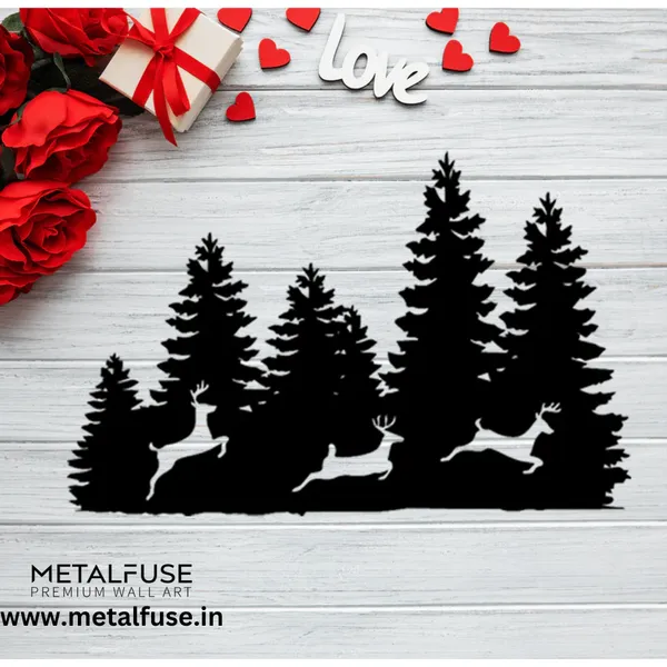 Metal_Wall_Art_for_Home_Decoration__|_Three_Forest_Deers__|_Black