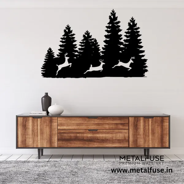 Metal_Wall_Art_for_Home_Decoration__|_Three_Forest_Deers__|_Black