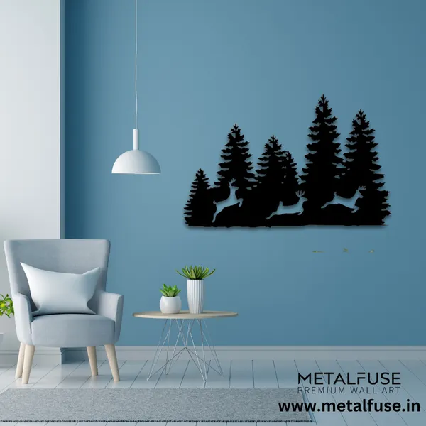 Metal_Wall_Art_for_Home_Decoration__|_Three_Forest_Deers__|_Black