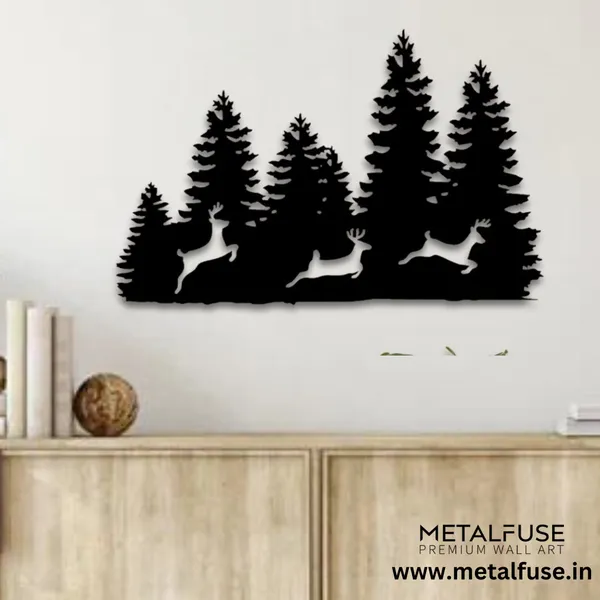 Metal_Wall_Art_for_Home_Decoration__|_Three_Forest_Deers__|_Black