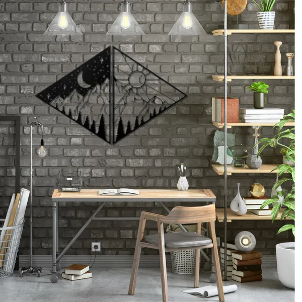 Wooden_Wall_Art_for_Home_Decoration__|_Day_&_Night_Mountains__|_Black