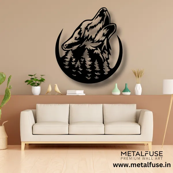 Black_Howling_Wolf_-_Wood_Wall_Art
