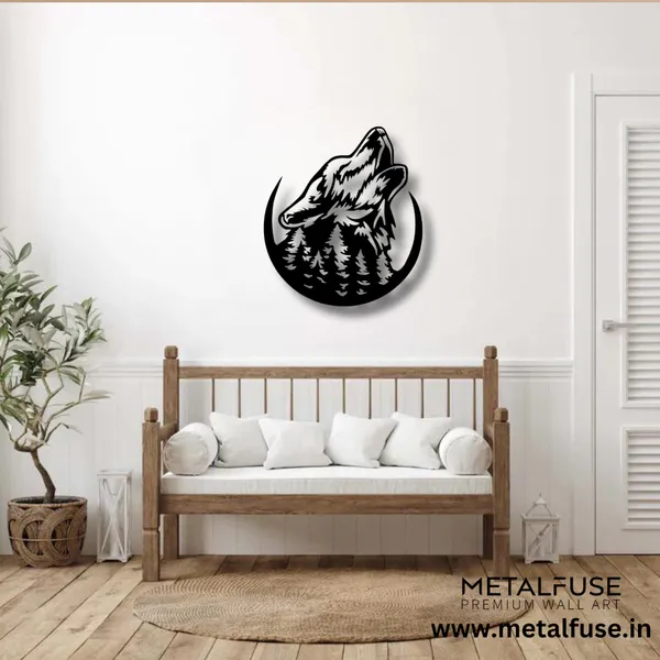 Black_Howling_Wolf_-_Wood_Wall_Art