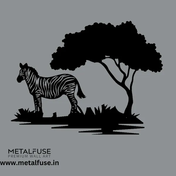 Metal_Wall_Art_for_Home_Decoration__|_Zebra_Tree__|_Black