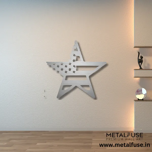 Metal_Wall_Art_for_Home_Decoration__|_American_Flag_Star__|_Silver