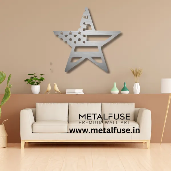 Metal_Wall_Art_for_Home_Decoration__|_American_Flag_Star__|_Silver