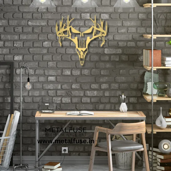 Metal_Wall_Art_for_Home_Decoration__|_Deer_Punisher__|_Gold