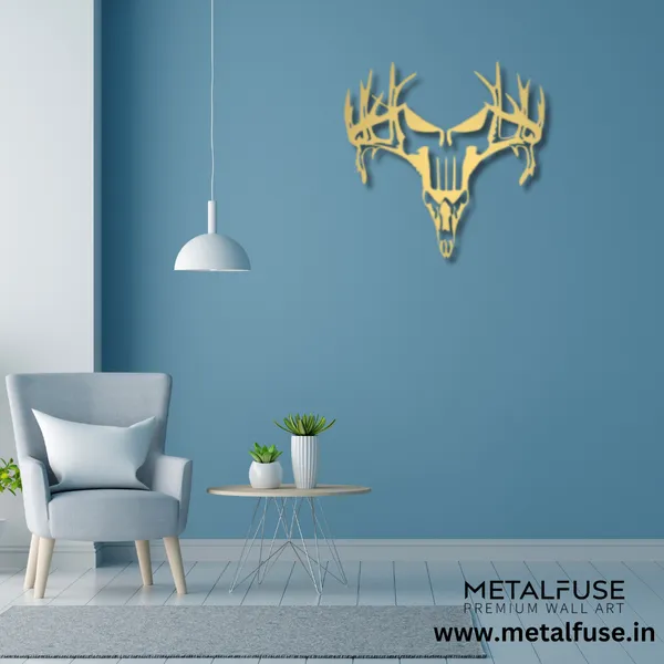 Metal_Wall_Art_for_Home_Decoration__|_Deer_Punisher__|_Gold
