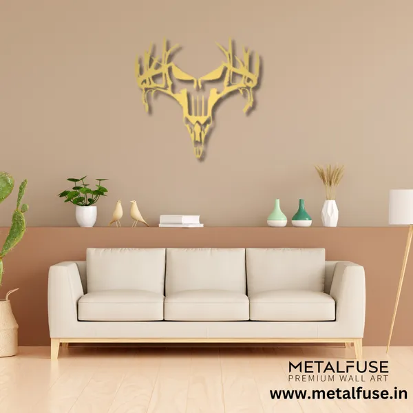 Metal_Wall_Art_for_Home_Decoration__|_Deer_Punisher__|_Gold