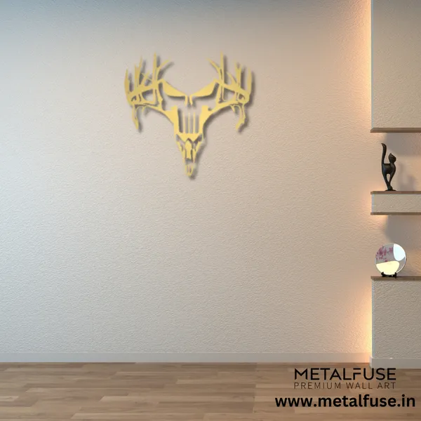 Metal_Wall_Art_for_Home_Decoration__|_Deer_Punisher__|_Gold