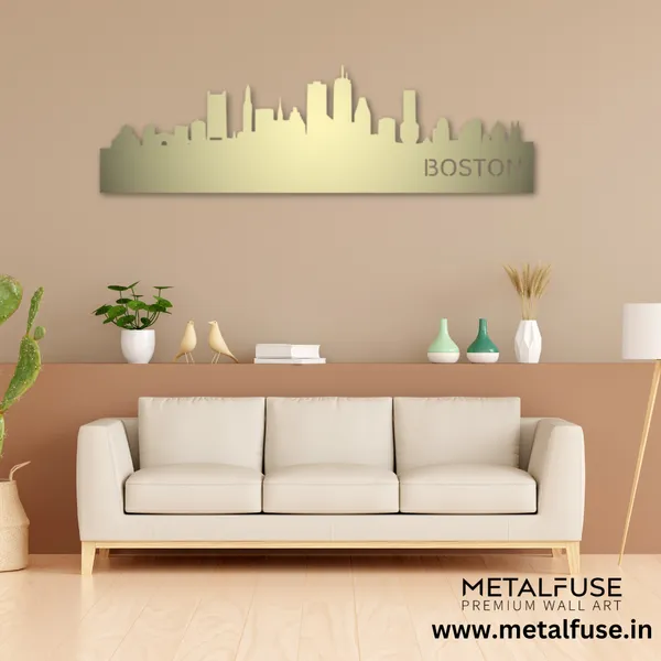 Metal_Wall_Art_for_Home_Decoration__|_Boston_Skyline__|_Gold