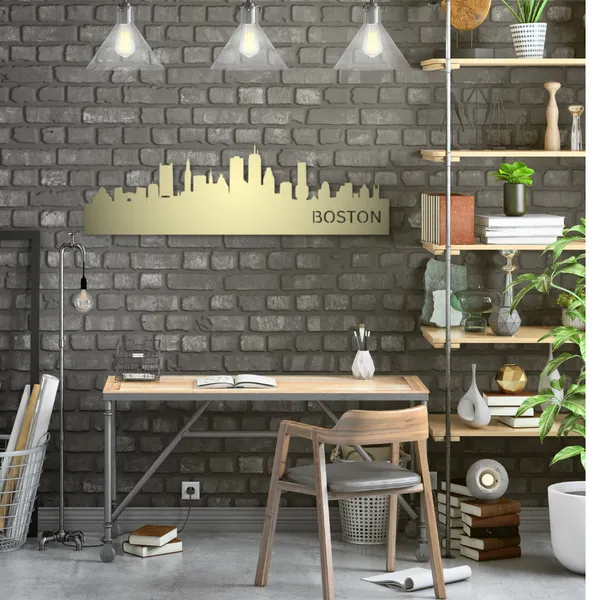 Metal_Wall_Art_for_Home_Decoration__|_Boston_Skyline__|_Gold