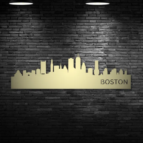 Metal_Wall_Art_for_Home_Decoration__|_Boston_Skyline__|_Gold