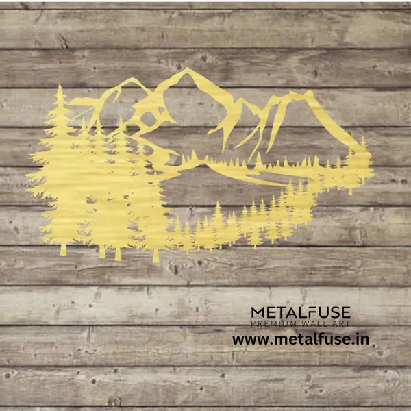 Metal_Wall_Art_for_Home_Decoration__|_Maroon_Bells_Peak__|_Gold