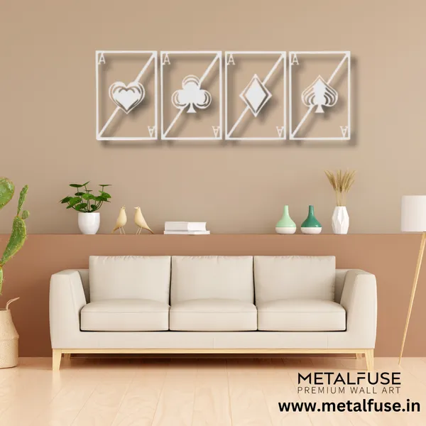 Metal_Wall_Art_for_Home_Decoration__|_Quad_Aces__|_White