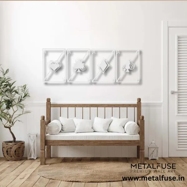 Metal_Wall_Art_for_Home_Decoration__|_Quad_Aces__|_White