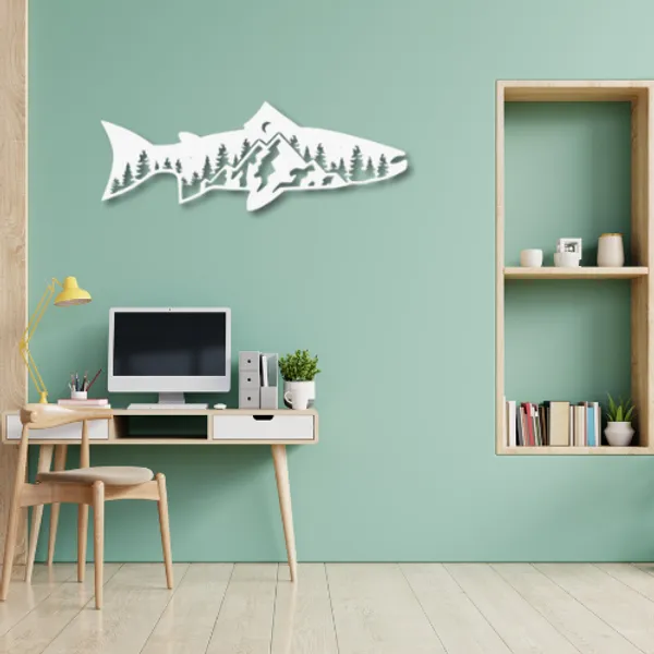 Metal_Wall_Art_for_Home_Decoration__|_Trout_Fish_Design__|_White