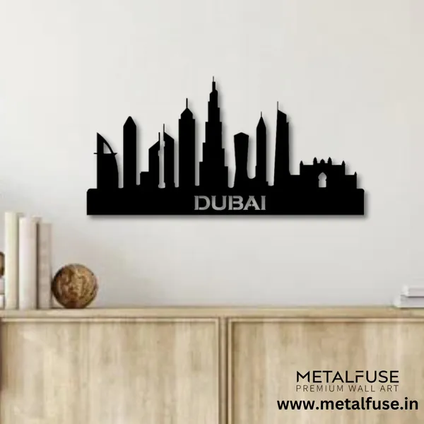 Metal_Wall_Art_for_Home_Decoration__|_Dubai_Skyline__|_Black