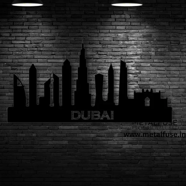Metal_Wall_Art_for_Home_Decoration__|_Dubai_Skyline__|_Black