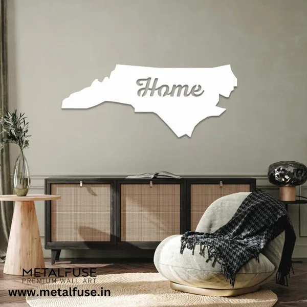 Metal_Wall_Art_for_Home_Decoration__|_North_Carolina_Home__|_White