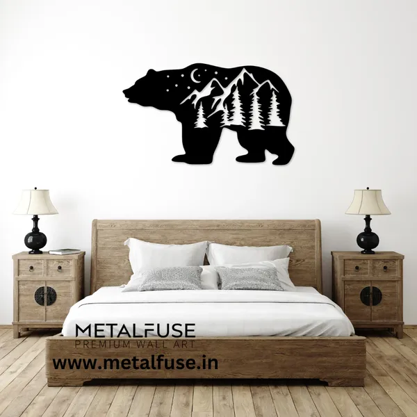 Metal_Wall_Art_for_Home_Decoration__|_Big_Bear__|_Black