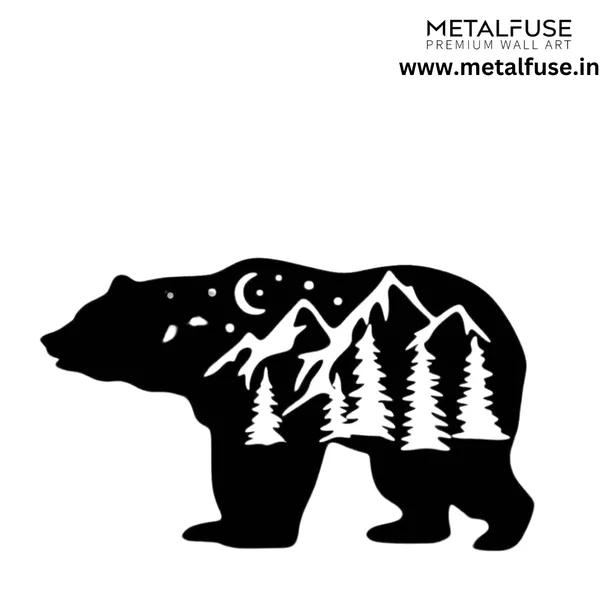 Metal_Wall_Art_for_Home_Decoration__|_Big_Bear__|_Black
