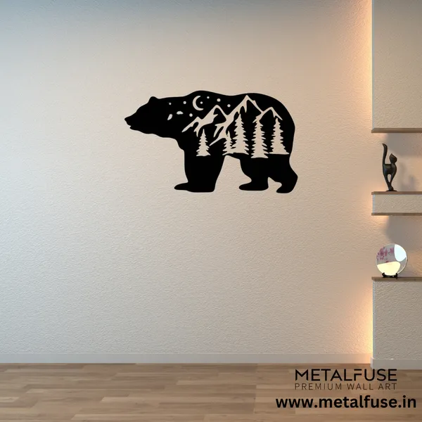 Metal_Wall_Art_for_Home_Decoration__|_Big_Bear__|_Black