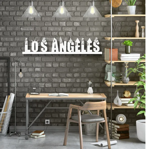 Metal_Wall_Art_for_Home_Decoration__|_Los_Angeles_Skyline_Skyline__|_White