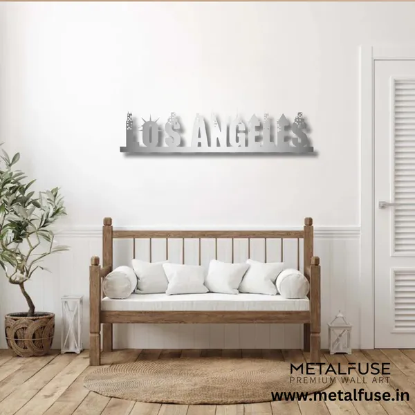 Metal_Wall_Art_for_Home_Decoration__|_Los_Angeles_Skyline_Skyline__|_Silver