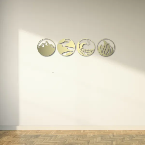 Metal_Wall_Art_for_Home_Decoration__|_Natures_Four_Elements__|_Gold