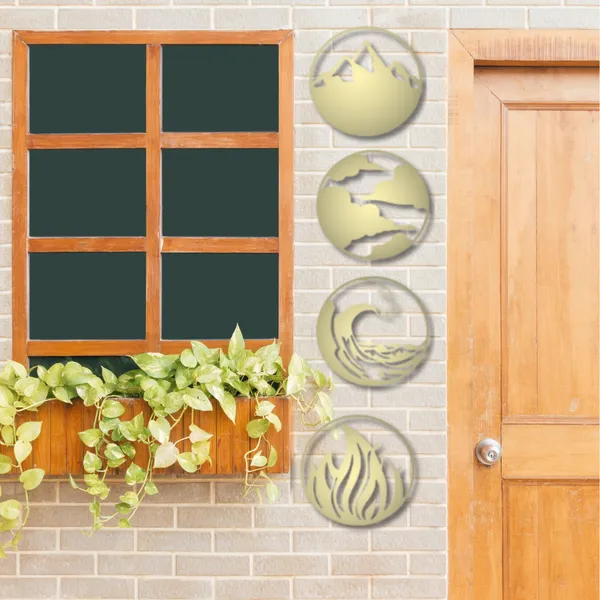 Metal_Wall_Art_for_Home_Decoration__|_Natures_Four_Elements__|_Gold